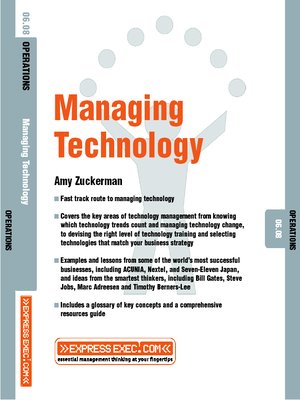 cover image of Technology Management